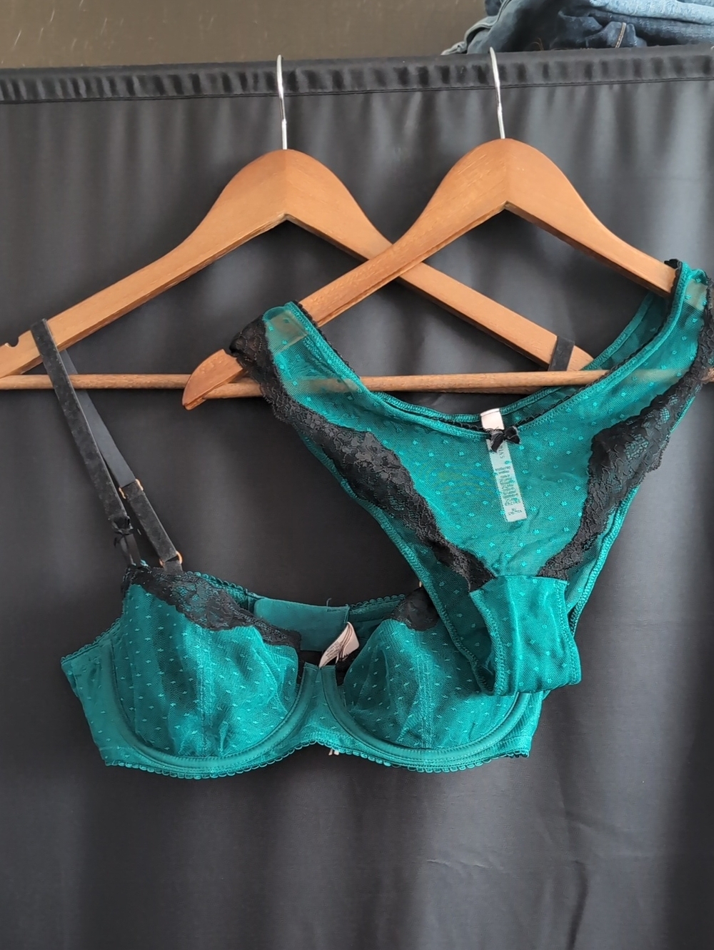 Dream Angel Push -Up Without Padding Underwire Bra and Brazilian Panties